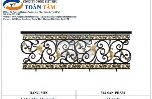 Lan can đúc bằng nhôm đẹp 1